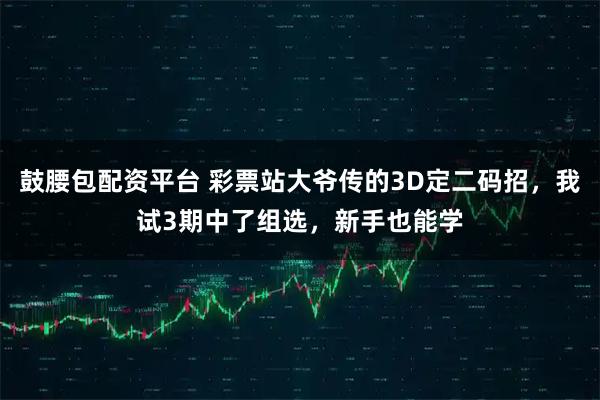 鼓腰包配资平台 彩票站大爷传的3D定二码招，我试3期中了组选，新手也能学